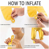 2 PCS Birthday Baby Children Golden Crown Aluminum Film Number Balloon Set Wedding Scene Decoration