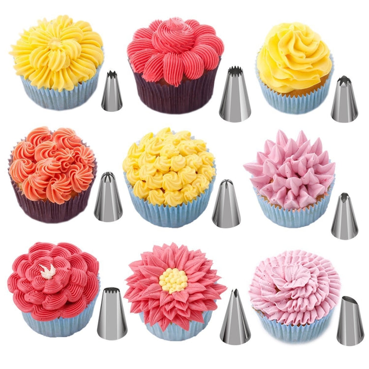 220 in 1 Cake Turntable Decorating Nozzle Set Baking Tool Fondant Mold Set, 220 PCS/Set