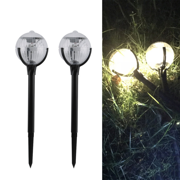 2 PCS Light Control Solar Lawn Lamp Outdoor Garden Lights, 2 PCS Warm Light 2 PCS Warm Light