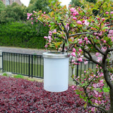 Outdoor Waterproof Solar Light Bucket Shape LED Courtyard Garden Hanging Lamp Night Light, Colorful Light, White Light, Warm Light