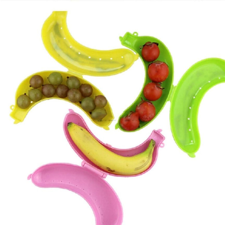 2 PCS Cute 3 Colors Fruit Banana Protector Box Lunch Container Storage Box for Kids