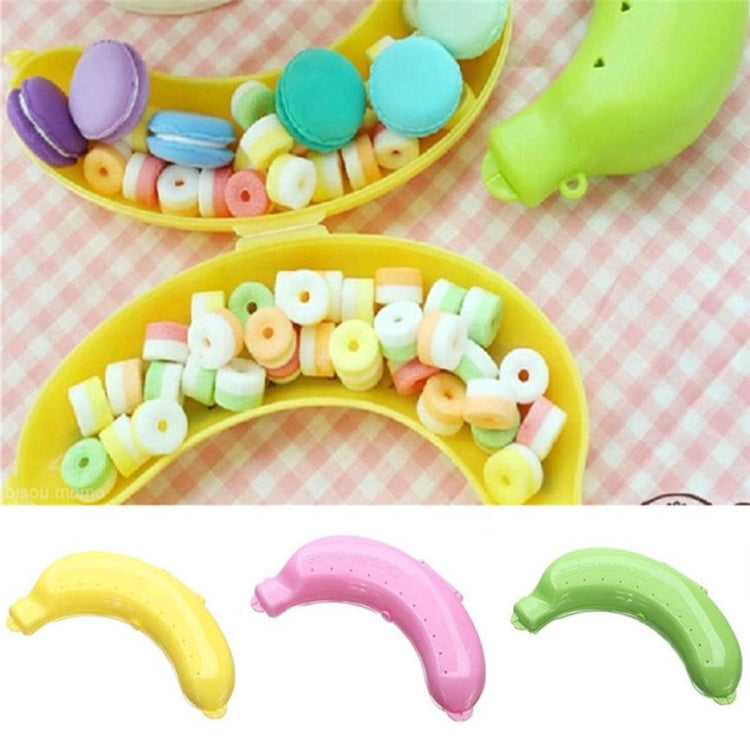 2 PCS Cute 3 Colors Fruit Banana Protector Box Lunch Container Storage Box for Kids