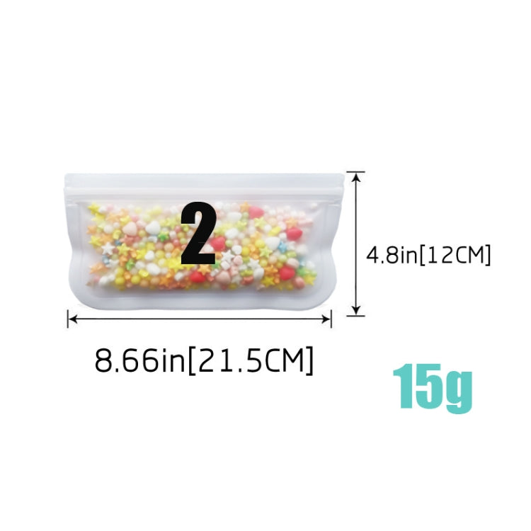 Translucent Frosted PEVA Food Preservation Bag Refrigerator Food Storage Bag Self-Sealing Food Bag, 5 PCS / Set(NO.1x5), 5 PCS / Set(NO.2x5), 6 PCS / Set(NO.1x4+NO.2x2), 10 PCS / Set(NO.1x6+NO.2x4), 12 PCS / Set(NO.1x7+NO.2x5)