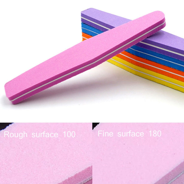 20 PCS 178x28x12mm Diamond-Shaped High-Elastic Sponge Nail Tool Random Colour Delivery