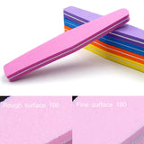 20 PCS 178x28x12mm Diamond-Shaped High-Elastic Sponge Nail Tool Random Colour Delivery