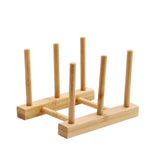 Multi-Purpose Bowl Disc Rack Kitchen Drain Rack Bamboo Tableware Storage Rack, Layer (specification): 2 Grid, 2 Grid, 4 Grid, 7 Grid, 8 Grid