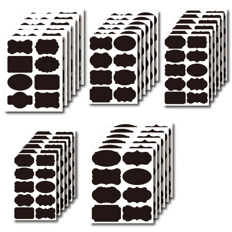 50 Sets Erasable Waterproof Removable Bottle Can PVC Blackboard Sticker, 2PCS/Set 190x225mm, 8PCS/Set 190x225mm, 8PCS/Set 190x245mm, 8PCS/Set 110x156mm, 8PCS/Set 140x182mm, 10PCS/Set 130x220mm, 10PCS/Set 120x187mm, 10PCS/Set 140x220mm               ...