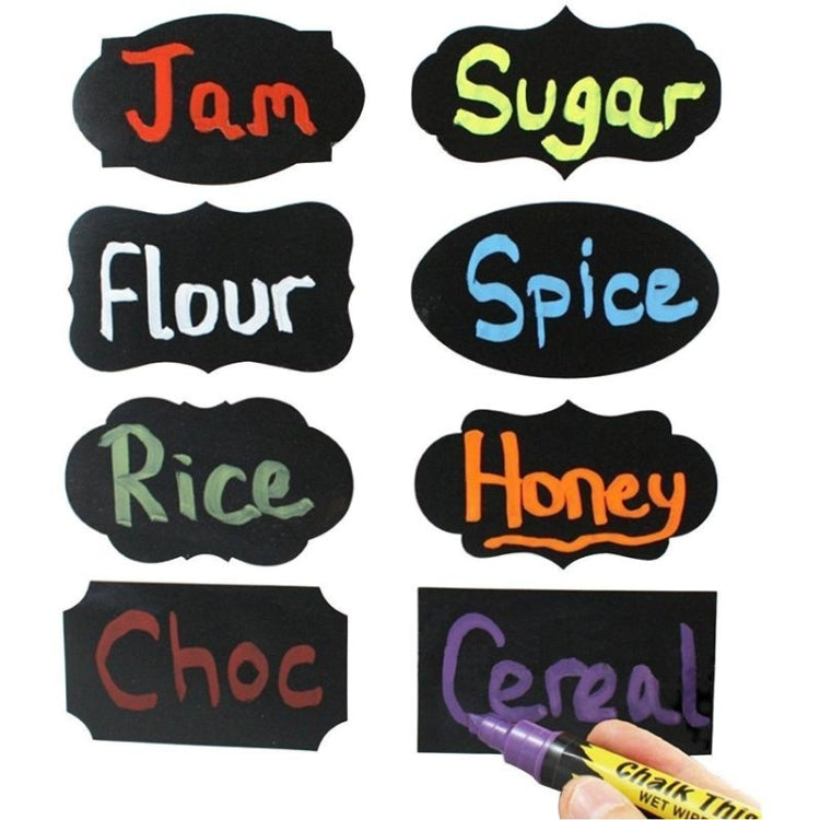 50 Sets Erasable Waterproof Removable Bottle Can PVC Blackboard Sticker, 2PCS/Set 190x225mm, 8PCS/Set 190x225mm, 8PCS/Set 190x245mm, 8PCS/Set 110x156mm, 8PCS/Set 140x182mm, 10PCS/Set 130x220mm, 10PCS/Set 120x187mm, 10PCS/Set 140x220mm               ...