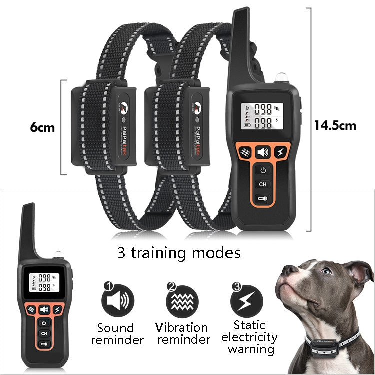 PaiPaitek PD529-2 Remote Training Dog Device Pet Training Supplies Anti-Barking Training Equipment, PD529-2