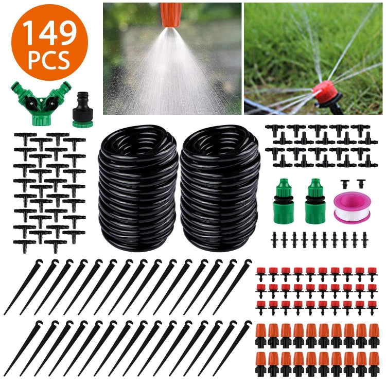 149 In 1 30m Adjustable Dripper DIY Automatic Watering Device Drip Irrigation Kit, 149 In 1