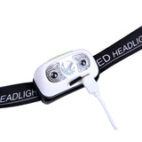 Smart Sensor Outdoor USB Headlight LED Portable Strong Light Night Running Headlight, Black 3W 100LM, White 3W 100LM, Orange 3W 100LM, White 5W 140LM, Orange 5W 140LM