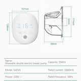 Wearable Automatic Breast Pump Massage Hands-free Invisible Wireless Large Suction Breast Pump, S4DW - English, S9 - English - Gray, S9 - English - Pink, S9 - English - Green, S10 - English - Gray, S10 - English - White Blue, S12 - English - Medical Bl...