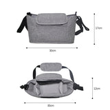 Stroller Storage Hanging Bag Multifunctional Large Capacity Stroller Bag, Linen Gray, Linen Black, Linen Powder, Linen Purple, Linen Green, Linen Blue