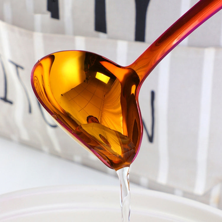 304 Stainless Steel Oil Spoon Thickened Soup Spoon Pouring Sauce Spoon, Soup Spoon (Silver), Soup Spoon (Magic Colorful), Soup Spoon (Golden), Soup Spoon (Rose Gold), Soup Spoon (Magic Red)