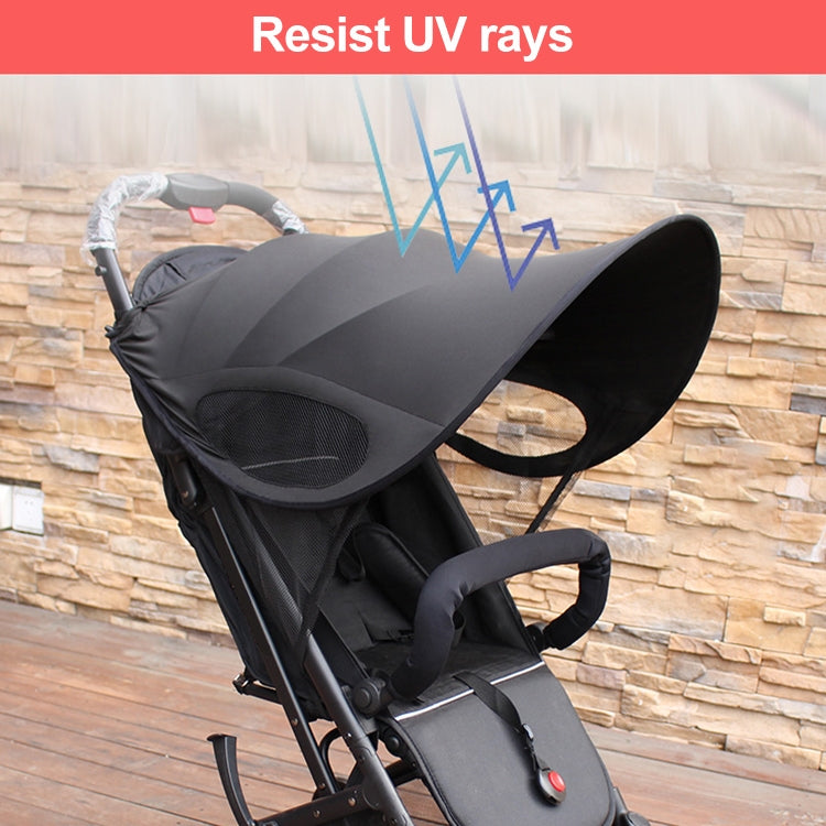 Stroller Sunshade Anti-Ultraviolet Stroller Shed, Black Waterproof