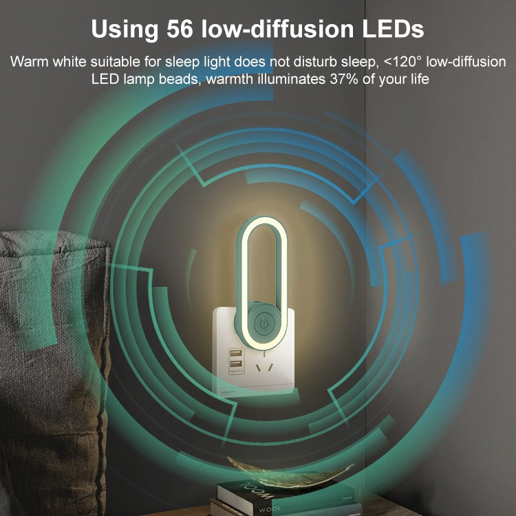 TS-06-13 Ultrasonic Mosquito Repellent Electronic Night Light Mosquito Repellent US Plug, Black, White, Green