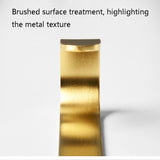 Brass Gold Color Brushed Hook Punch-Free Metal Hanging Hook, Small, Large