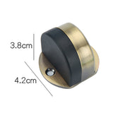 Stainless Steel Punch-Free Door Pad Bedroom Bathroom Invisible Anti-Collision Rubber Door Stopper, Black, Green Bronze, Red Bronze, Brushed Steel, Yellow Bronze, Porcelain White, Bright Gold