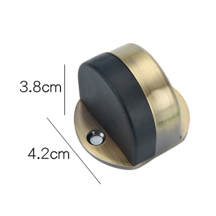 Stainless Steel Punch-Free Door Pad Bedroom Bathroom Invisible Anti-Collision Rubber Door Stopper, Black, Green Bronze, Red Bronze, Brushed Steel, Yellow Bronze, Porcelain White, Bright Gold