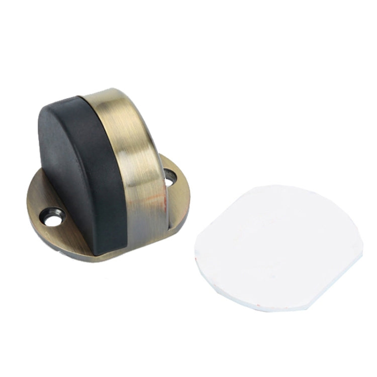 Stainless Steel Punch-Free Door Pad Bedroom Bathroom Invisible Anti-Collision Rubber Door Stopper, Black, Green Bronze, Red Bronze, Brushed Steel, Yellow Bronze, Porcelain White, Bright Gold