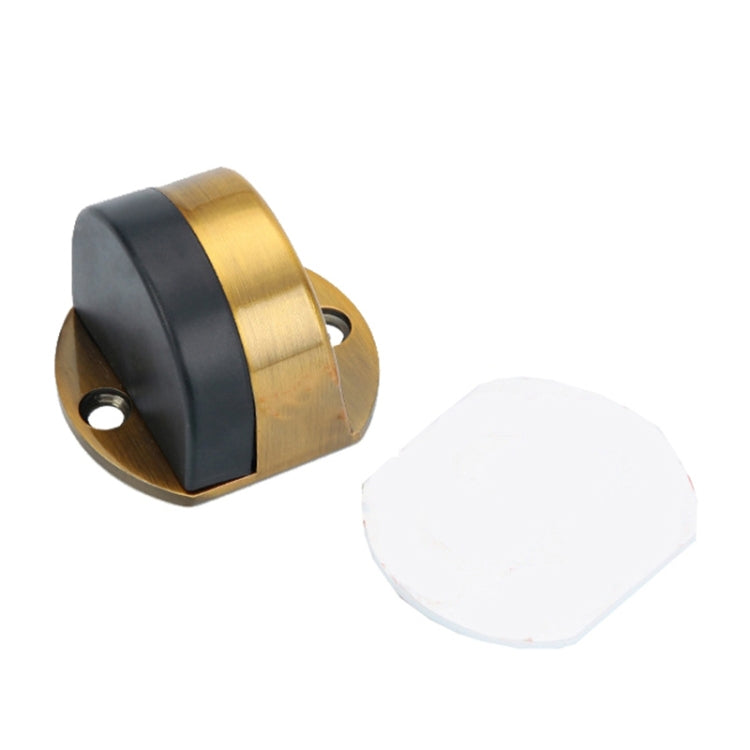 Stainless Steel Punch-Free Door Pad Bedroom Bathroom Invisible Anti-Collision Rubber Door Stopper, Black, Green Bronze, Red Bronze, Brushed Steel, Yellow Bronze, Porcelain White, Bright Gold