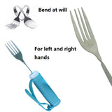 304 Stainless Steel Bendable Self-Service Fork For The Disabled & Elderly, Fork