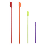 4 in 1 Silicone Mini-Pointed Scraper Lengthening Cosmetic Bottle Scraper Jam Spatula Set, 4 in 1 Red, 4 in 1 Black, 4 in 1 Colorful, 4 in 1 Purple, 4 in 1 Green