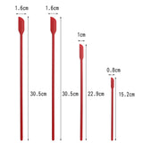4 in 1 Silicone Mini-Pointed Scraper Lengthening Cosmetic Bottle Scraper Jam Spatula Set, 4 in 1 Red, 4 in 1 Black, 4 in 1 Colorful, 4 in 1 Purple, 4 in 1 Green