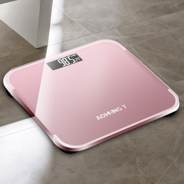 AOHANG7 Home Precision Weight Scale, Battery Version(Red), Battery Version(Rose Gold), Battery Version(Bright Black)