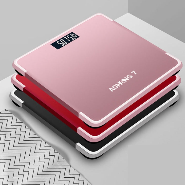AOHANG7 Home Precision Weight Scale, Battery Version(Red), Battery Version(Rose Gold), Battery Version(Bright Black)