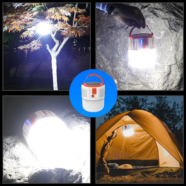 Solar LED Bulb Light Household Emergency Light Mobile Night Market Lamp, Style:, V65 8W 24 LED 2 Battery, V65 8W 24 LED 2 Battery + Power Output, V65 8W 24 LED 2 Battery + Remote Control, V66 8W 42 LED 3 Battery + Power Output                         ...