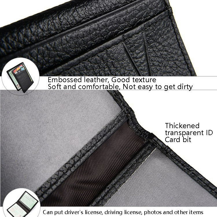 Defense RFID Bag Multi-Card ID Card Bag, Black, Dark Brown