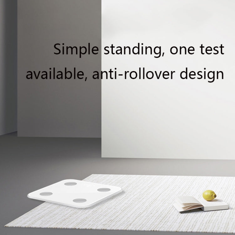 8066 Smart Body Fat Electronic Scale Home Bluetooth Weight Scale, Battery Style(White), Charging Style(White)