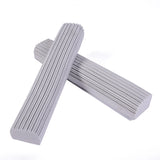 2 PCS 28cm Half-Fold Narrow Mouth Universal Mop Sponge Tape Head Replacement Fittings, Yellow, Gray Gray
