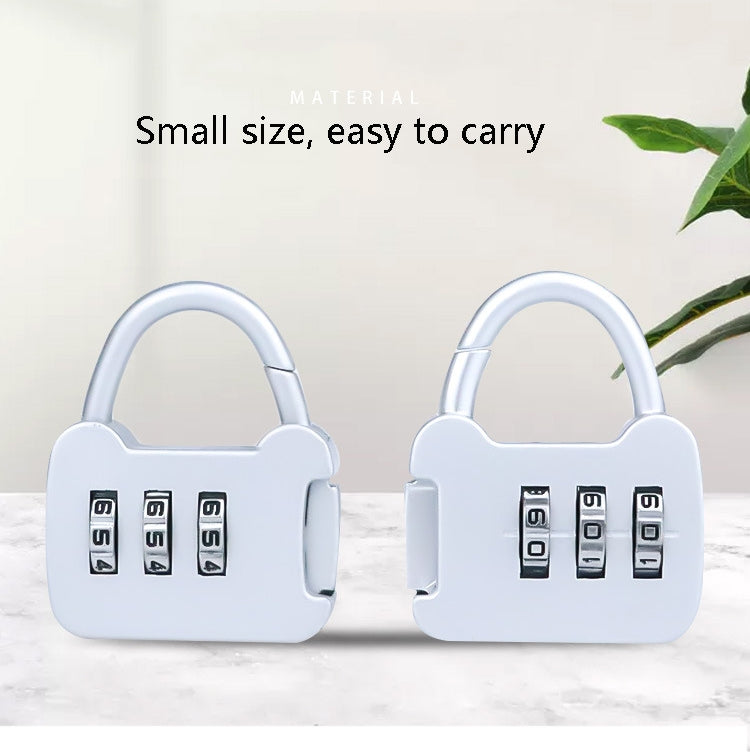 6 PCS Xmm-8007 Cartoon Cat Metal Digital Password Lock Mini Small Padlock, Mix Color Random Delivery