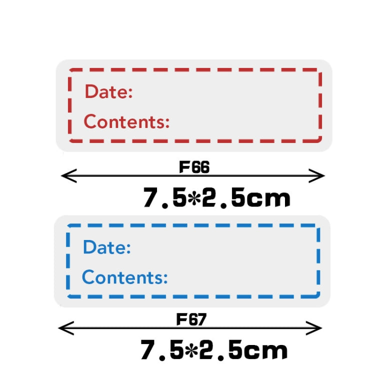 10 Rolls Food Refrigerated Storage Safety Date Marking Label Tearable Sticker, F-66, F-67