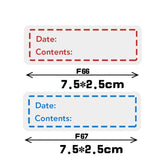 10 Rolls Food Refrigerated Storage Safety Date Marking Label Tearable Sticker, F-66, F-67