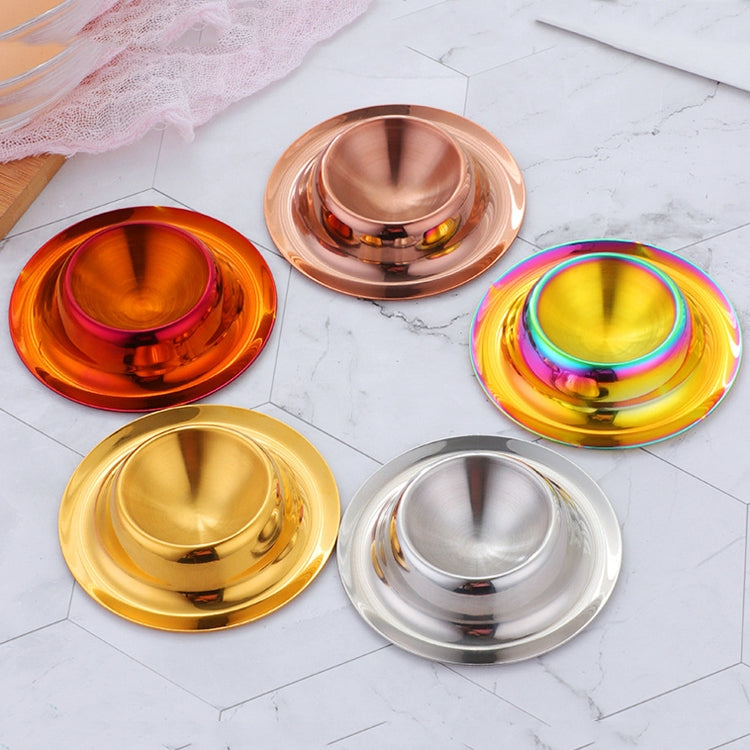 Stainless Steel Egg Tray Table Utensils, Silver, Gold, Rose Gold, Magic Colorful, Magic Red