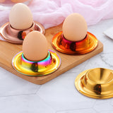 Stainless Steel Egg Tray Table Utensils, Silver, Gold, Rose Gold, Magic Colorful, Magic Red