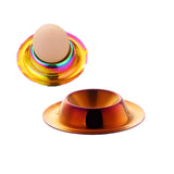 Stainless Steel Egg Tray Table Utensils, Silver, Gold, Rose Gold, Magic Colorful, Magic Red