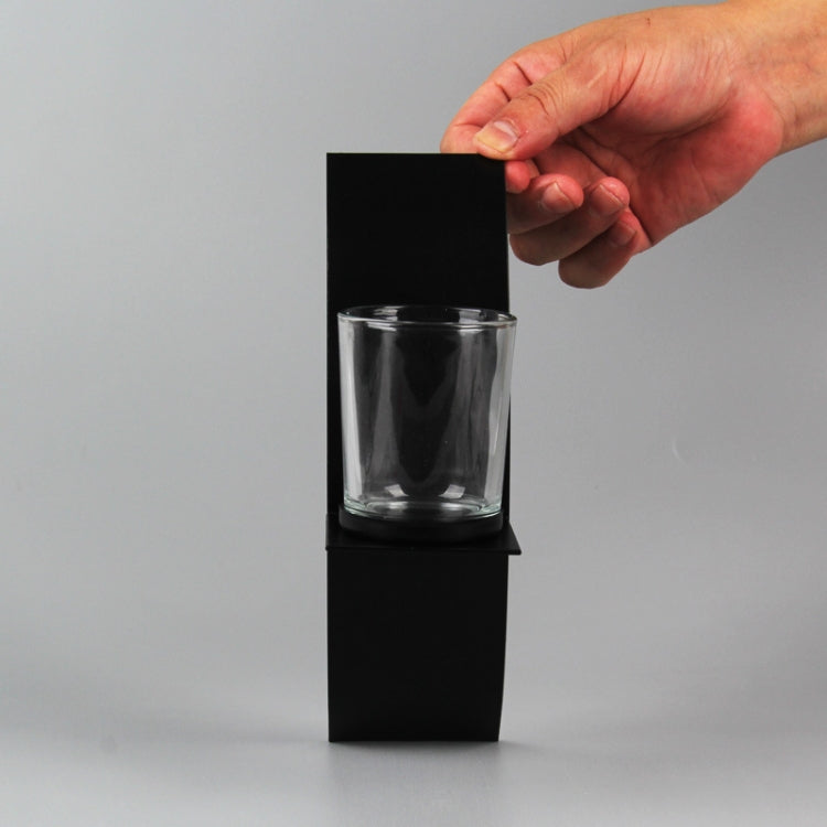 2 PCS BS2001 Three-Dimensional Arc Wall Hanging Iron Candlestick Wall Decoration, Arc Wall Hanging Iron