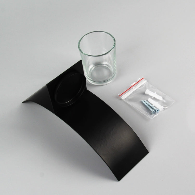 2 PCS BS2001 Three-Dimensional Arc Wall Hanging Iron Candlestick Wall Decoration, Arc Wall Hanging Iron