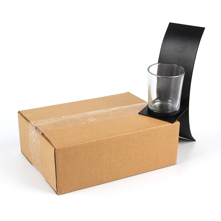 2 PCS BS2001 Three-Dimensional Arc Wall Hanging Iron Candlestick Wall Decoration, Arc Wall Hanging Iron