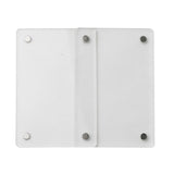 3 Inch Photo Acrylic Photo Frame Refrigerator Magnetic Sticker For Polaroid, 98 Persent Translucent, Wave Point, Pink, Blue 98 Persent Translucent