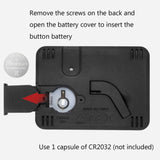 Multifunctional Indoor Thermometer And Hygrometer Large Screen Alarm Clock Kitchen Electronic Countdown Timer, Black Shell Black Button, White Shell Black Button, White Shell Red Button, White Shell Green Button, White Shell Blue Button