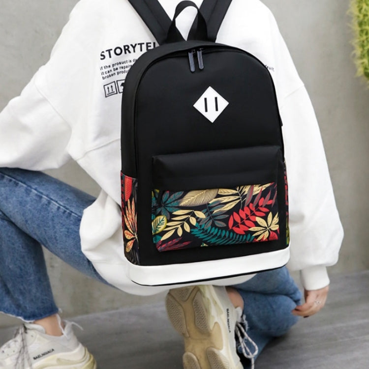 3 in 1 College Style Casual Backpack Student USB Charging Backpack