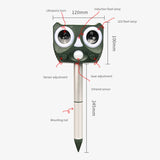 119A Outdoor Solar Ultrasonic Insect Repellent Animal Repellent, Ultrasonic Insect Repellent