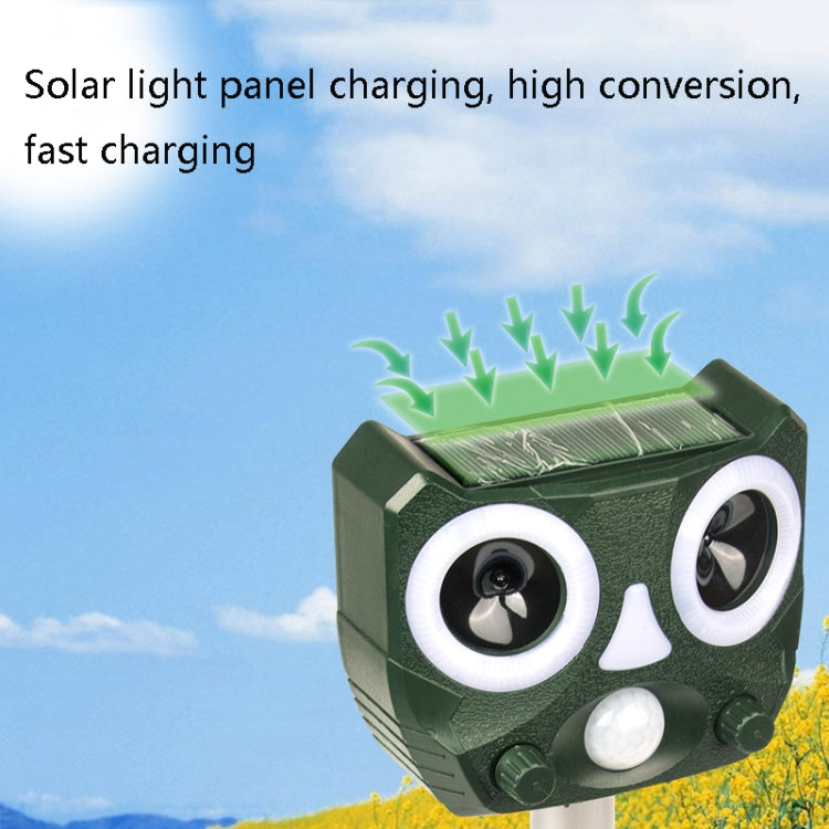 119A Outdoor Solar Ultrasonic Insect Repellent Animal Repellent, Ultrasonic Insect Repellent