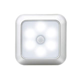 1143 Human Body Sensation Night Light Smart Home Sensing Lights, Silver White Light, Silver Warm Light, White Shell White Light, White Shell Warm Light Silver White Light