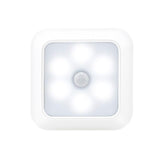 1143 Human Body Sensation Night Light Smart Home Sensing Lights, Silver White Light, Silver Warm Light, White Shell White Light, White Shell Warm Light White Shell White Light